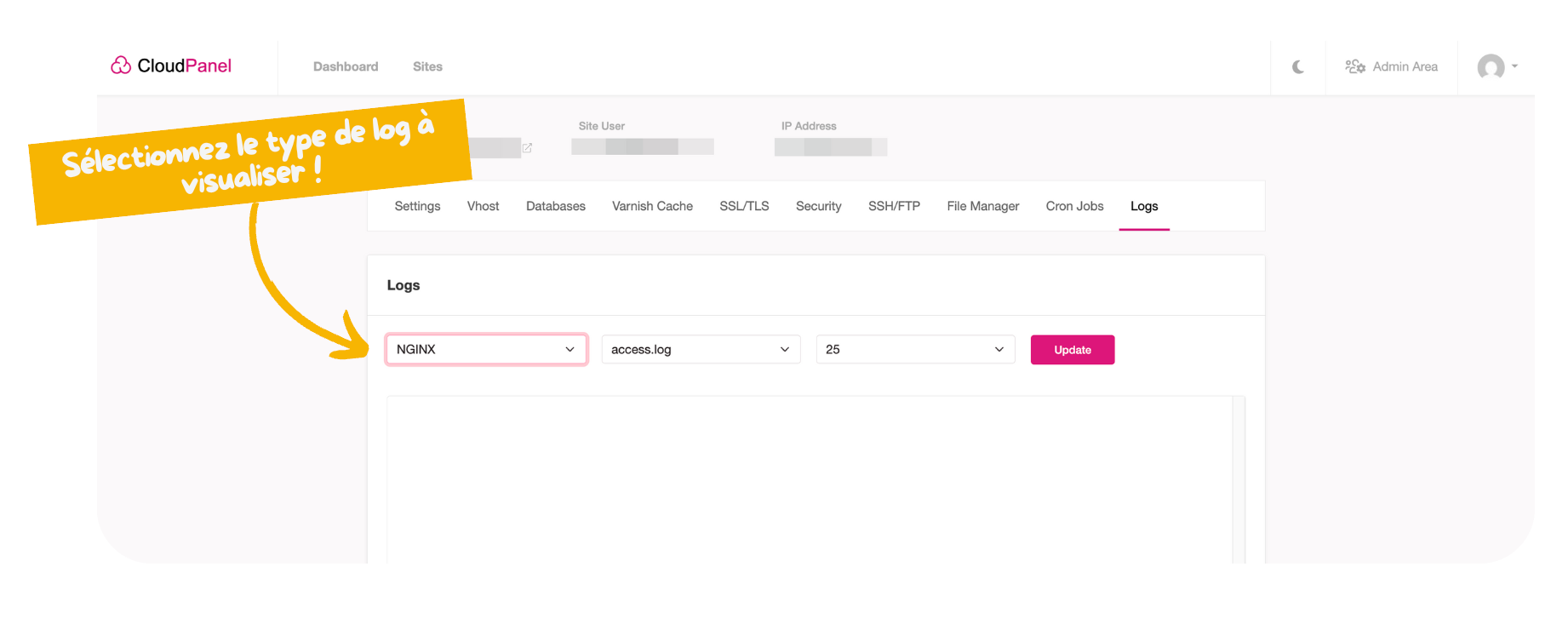 Consulter les logs (capture)